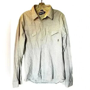 Men's Size M Billabong Dress Shirt Button Down, Covered Pockets